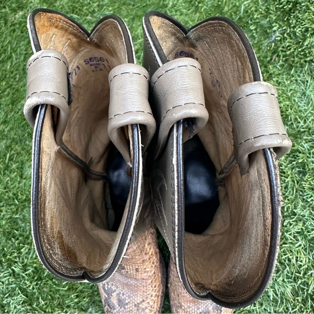Vintage Dan Post Manning Python Boots Western Cow… - image 6